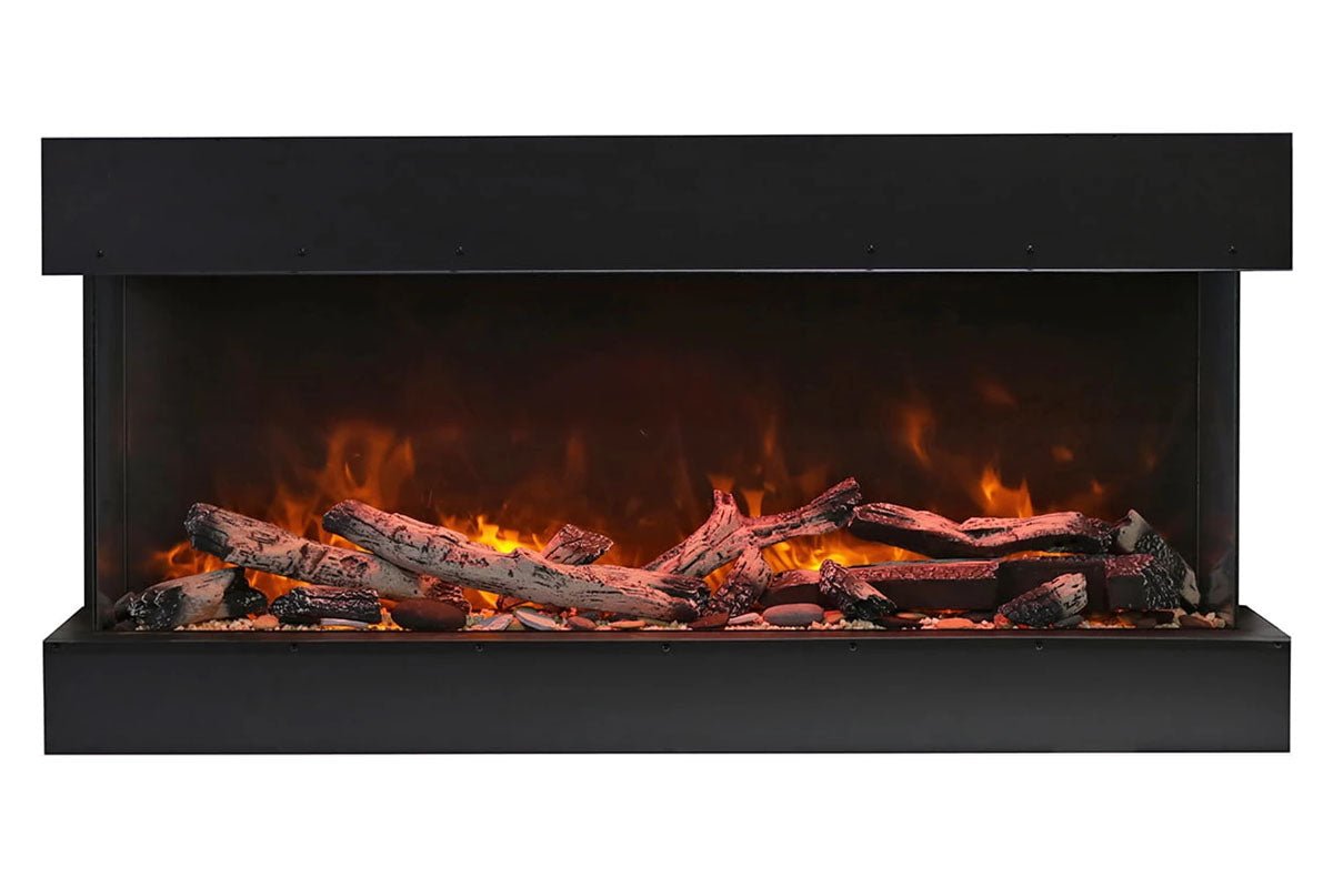 Amantii Panorama Tru View 50 - inch 3 - Sided View Built In Indoor/Outdoor Electric Fireplace - by Amantii | Buy at Agent BBQ