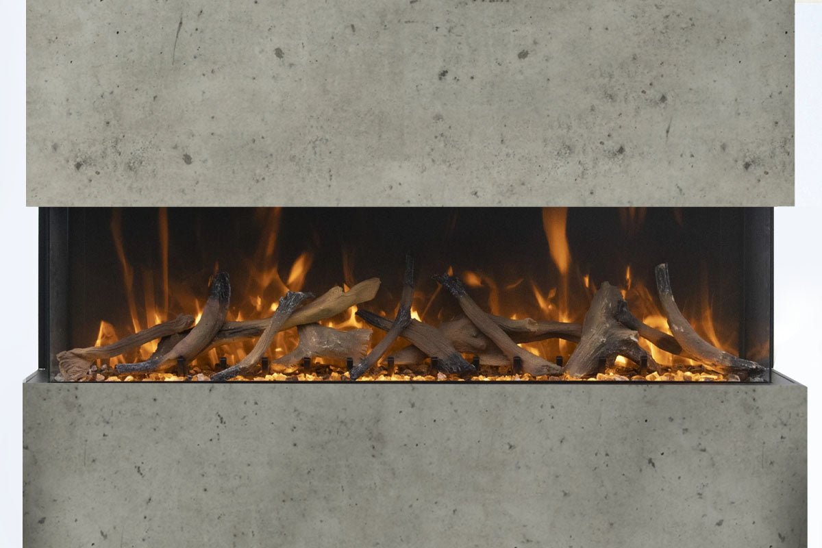 Amantii Panorama Tru View 50 - inch 3 - Sided View Built In Indoor/Outdoor Electric Fireplace - by Amantii | Buy at Agent BBQ