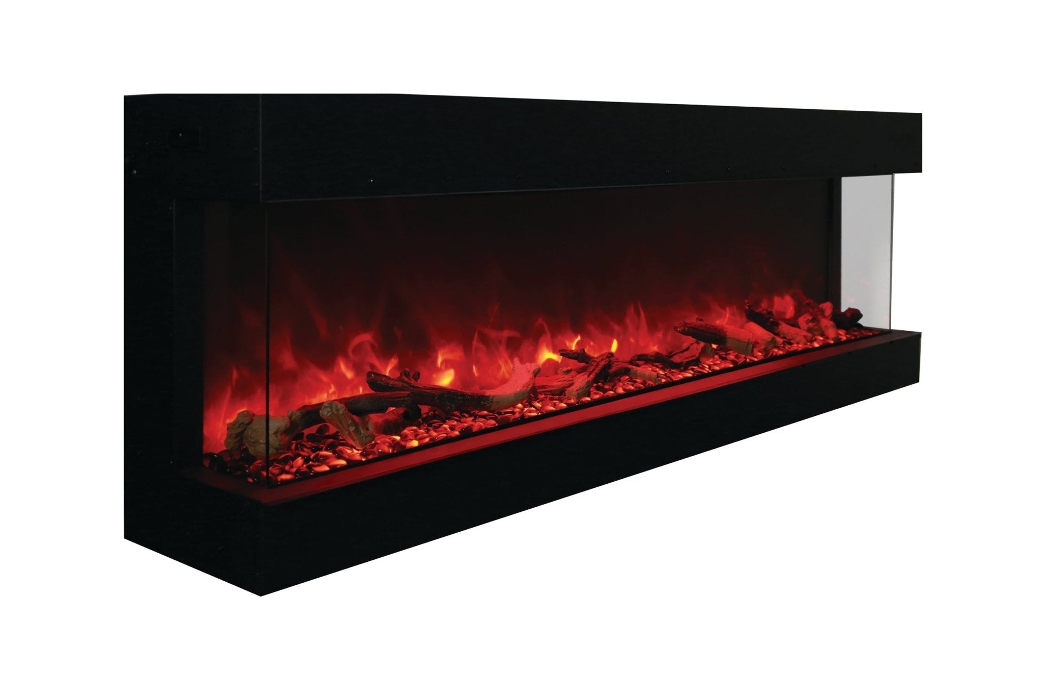 Amantii Panorama Tru View 72 - inch 3 - Sided View Built In Indoor/Outdoor Electric Fireplace - by Amantii | Buy at Agent BBQ