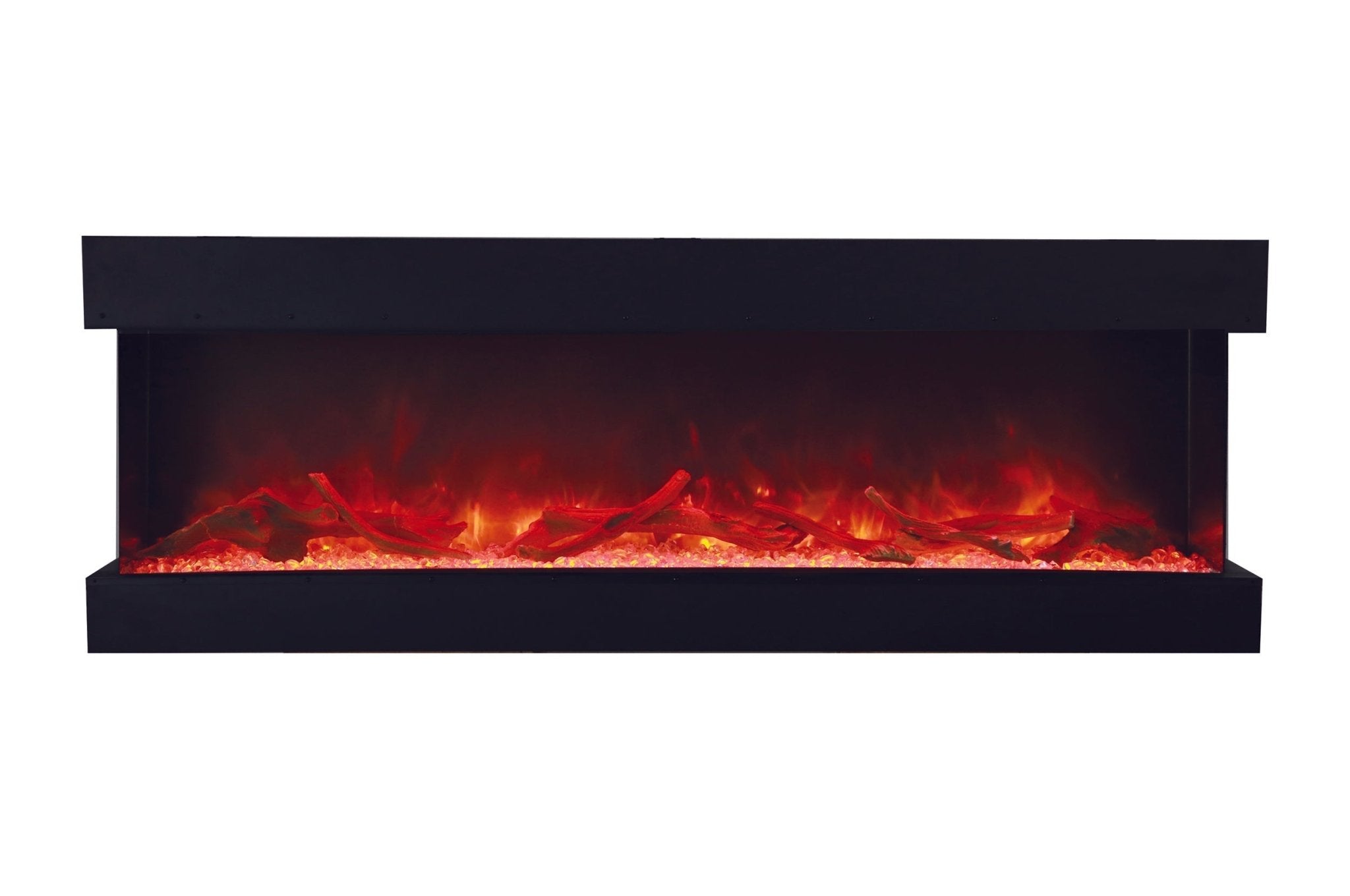 Amantii Panorama Tru View 72 - inch 3 - Sided View Built In Indoor/Outdoor Electric Fireplace - by Amantii | Buy at Agent BBQ