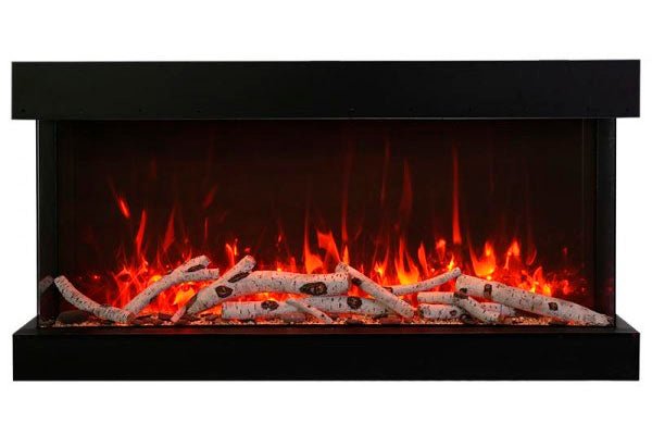 Amantii Panorama Tru View Extra Tall & Deep 40 - inch 3 - Sided Built In Indoor/Outdoor Electric Fireplace - by Amantii | Buy at Agent BBQ