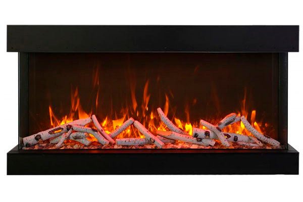 Amantii Panorama Tru View Extra Tall & Deep 40 - inch 3 - Sided Built In Indoor/Outdoor Electric Fireplace - by Amantii | Buy at Agent BBQ