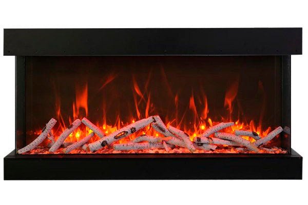 Amantii Panorama Tru View Extra Tall & Deep 60 - inch 3 - Sided Built In Indoor/Outdoor Electric Fireplace - by Amantii | Buy at Agent BBQ