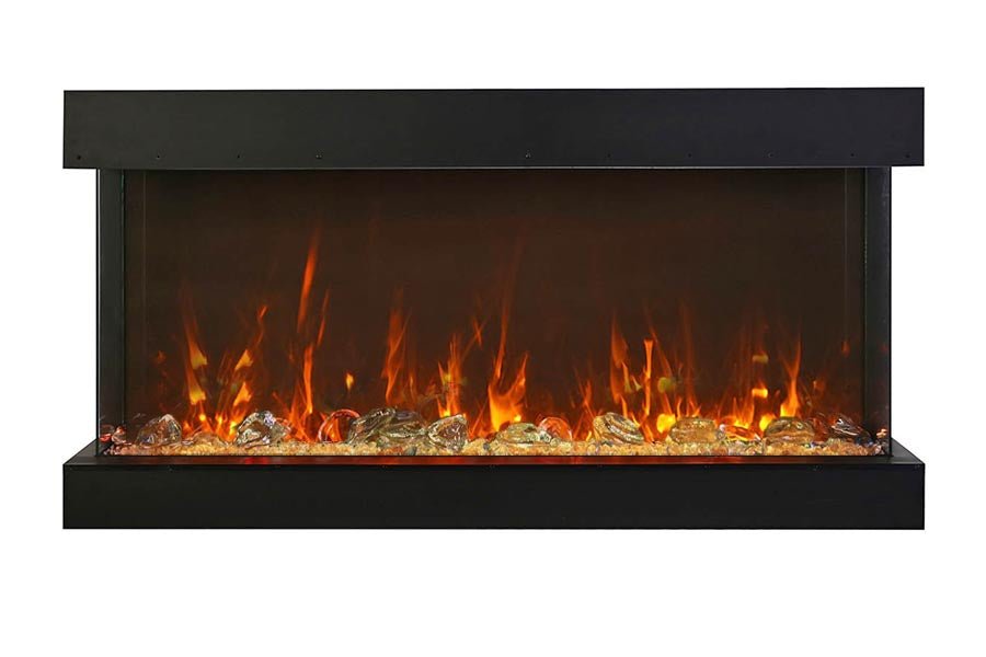 Amantii Panorama Tru View Extra Tall & Deep 72 - inch 3 - Sided Built In Indoor/Outdoor Electric Fireplace - by Amantii | Buy at Agent BBQ