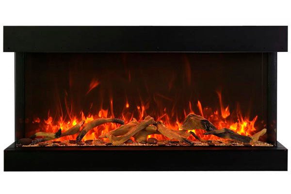 Amantii Panorama Tru View Extra Tall & Deep 88 - inch 3 - Sided Built In Indoor/Outdoor Electric Fireplace - by Amantii | Buy at Agent BBQ