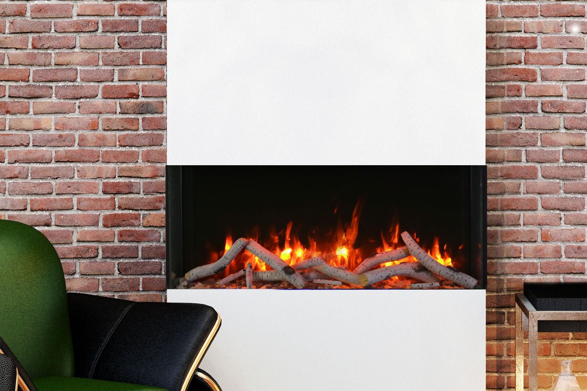 Amantii Panorama Tru View Slim 30 - inch 3 - Sided Built In Indoor/Outdoor Electric Fireplace - by Amantii | Buy at Agent BBQ