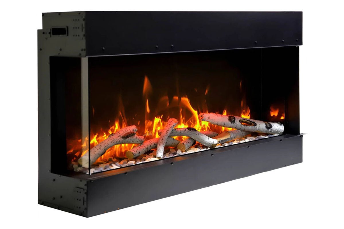 Amantii Panorama Tru View Slim 60 - inch 3 - Sided Built In Indoor/Outdoor Electric Fireplace - by Amantii | Buy at Agent BBQ