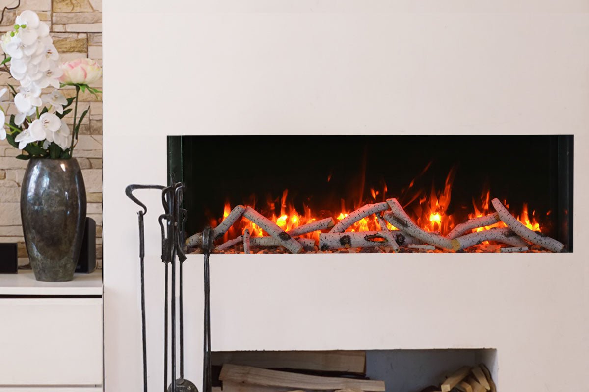 Amantii Panorama Tru View Slim 72 - inch 3 - Sided Built In Indoor/Outdoor Electric Fireplace - by Amantii | Buy at Agent BBQ