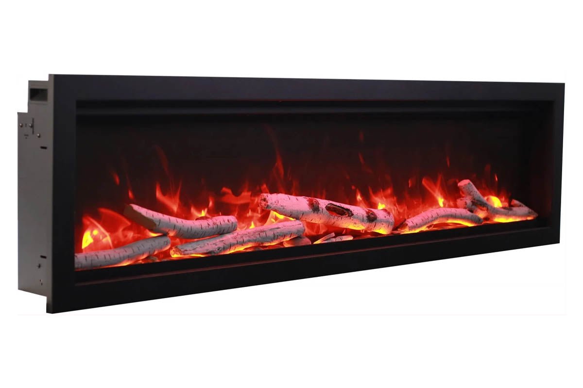 Amantii Symmetry 100'' Recessed Linear Indoor/Outdoor Electric Fireplace - by Amantii | Buy at Agent BBQ