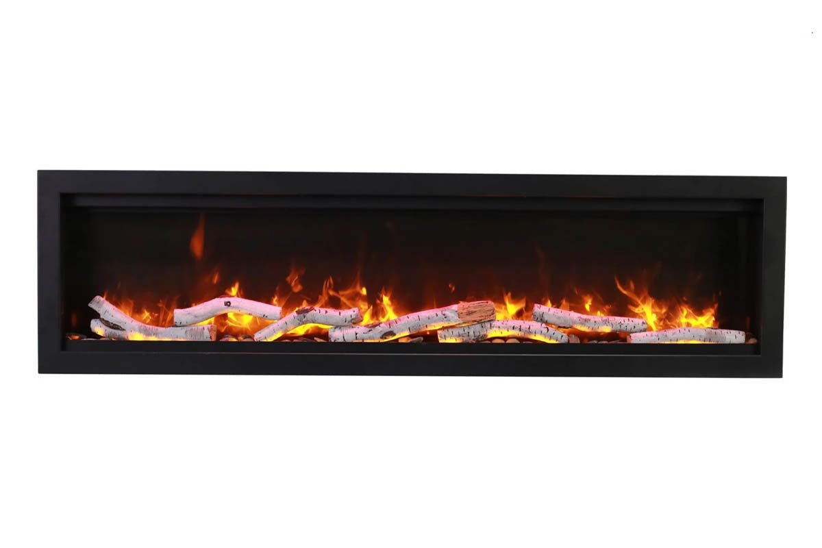 Amantii Symmetry 100'' Recessed Linear Indoor/Outdoor Electric Fireplace - by Amantii | Buy at Agent BBQ