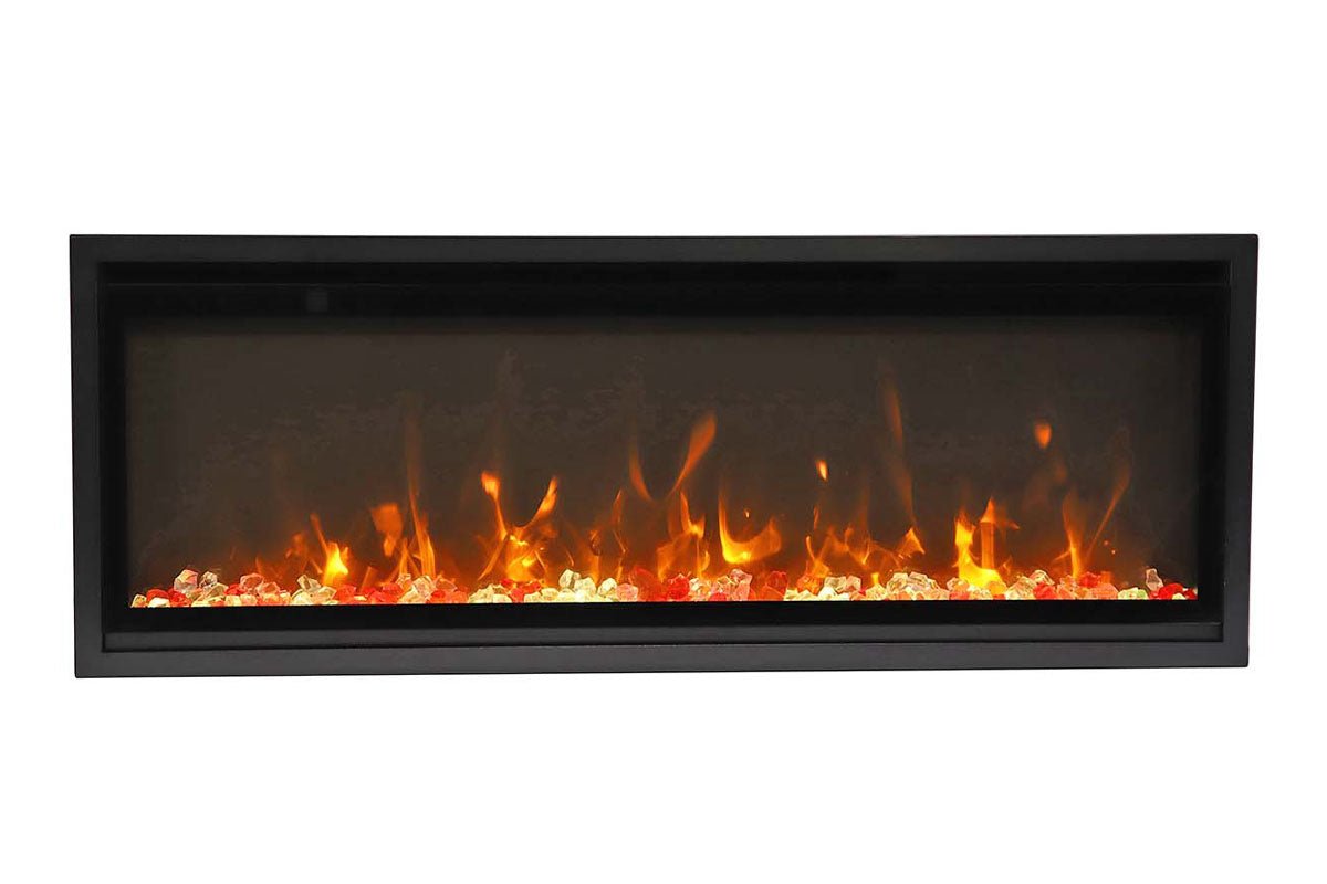Amantii Symmetry 42'' Extra Slim Smart Wall Mount / Recessed Electric Fireplace - by Amantii | Buy at Agent BBQ