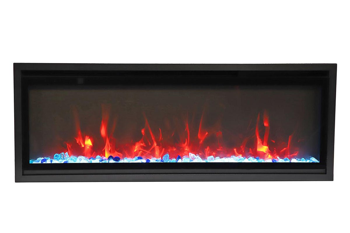 Amantii Symmetry 42'' Extra Slim Smart Wall Mount / Recessed Electric Fireplace - by Amantii | Buy at Agent BBQ