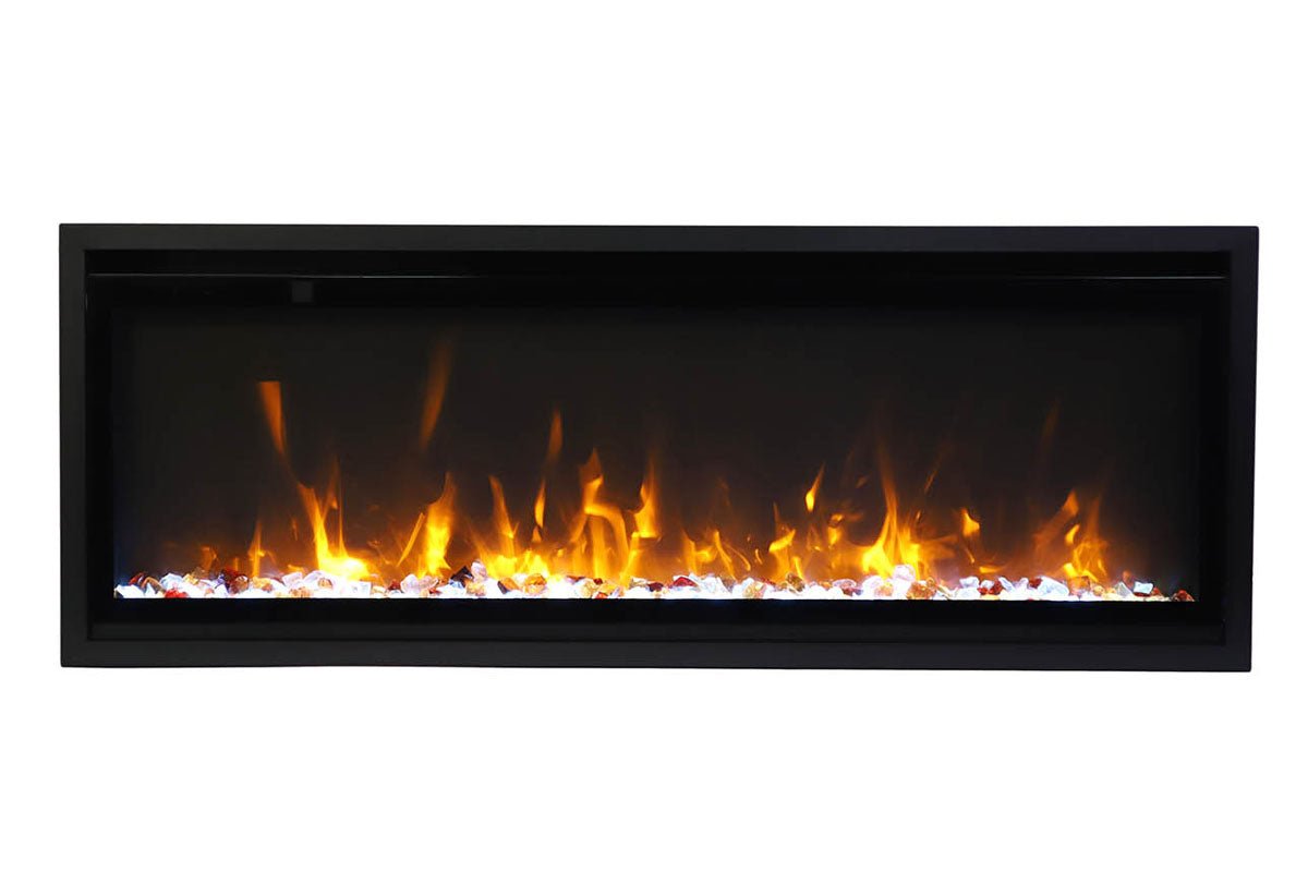 Amantii Symmetry 42'' Extra Slim Smart Wall Mount / Recessed Electric Fireplace - by Amantii | Buy at Agent BBQ