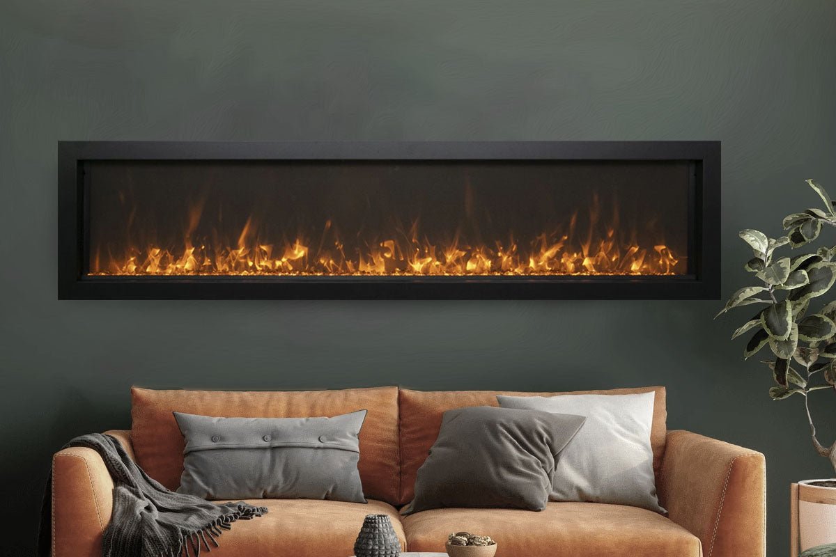 Amantii Symmetry 50'' Extra Slim Smart Wall Mount / Recessed Electric Fireplace - by Amantii | Buy at Agent BBQ
