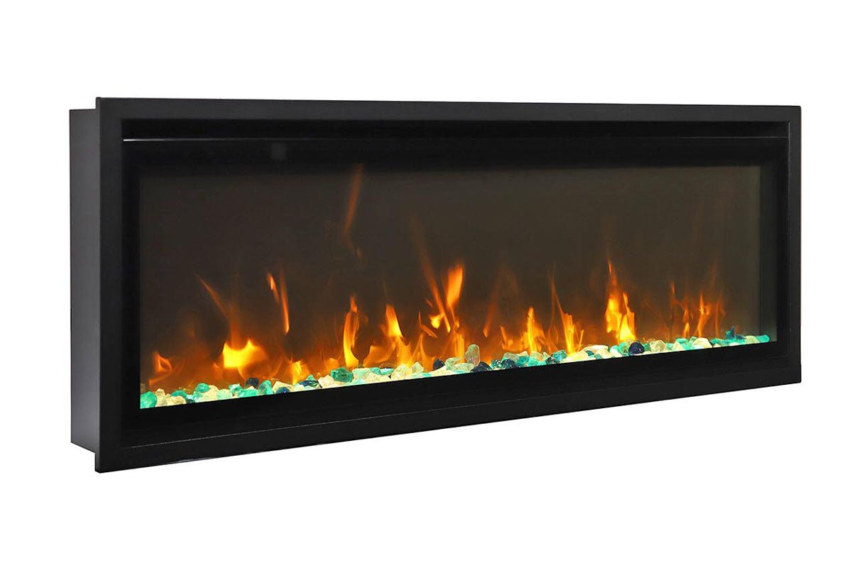 Amantii Symmetry 50'' Extra Slim Smart Wall Mount / Recessed Electric Fireplace - by Amantii | Buy at Agent BBQ