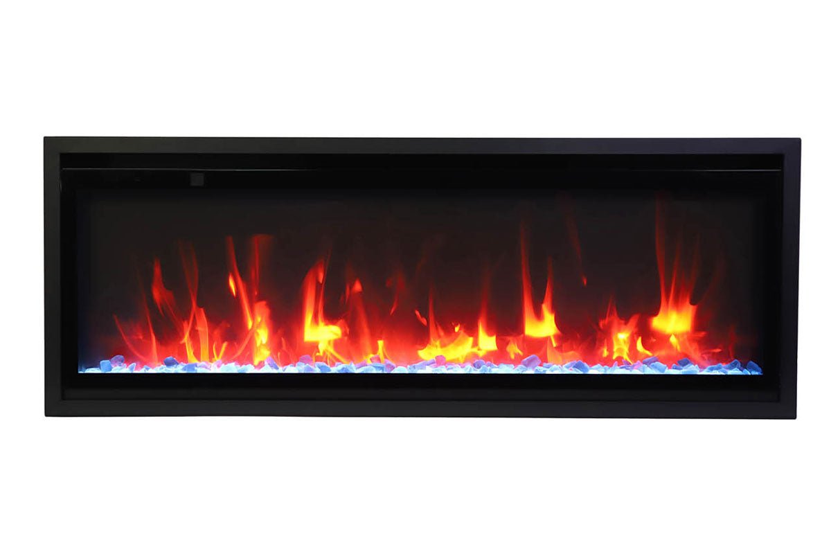 Amantii Symmetry 50'' Extra Slim Smart Wall Mount / Recessed Electric Fireplace - by Amantii | Buy at Agent BBQ