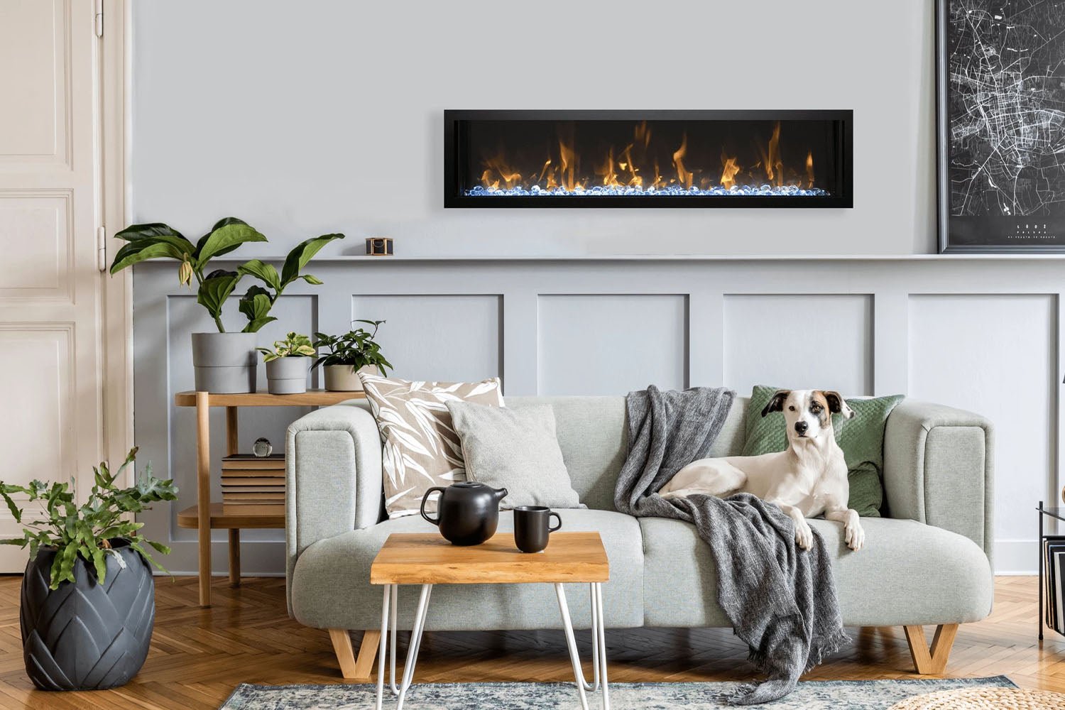 Amantii Symmetry 50'' Extra Slim Smart Wall Mount / Recessed Electric Fireplace - by Amantii | Buy at Agent BBQ