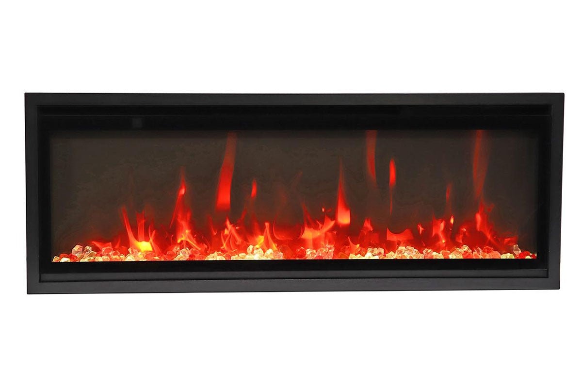 Amantii Symmetry 50'' Extra Slim Smart Wall Mount / Recessed Electric Fireplace - by Amantii | Buy at Agent BBQ