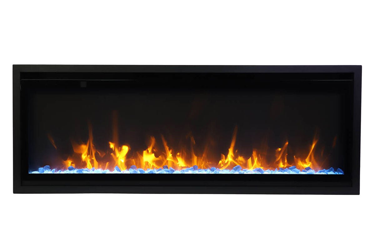 Amantii Symmetry 50'' Extra Slim Smart Wall Mount / Recessed Electric Fireplace - by Amantii | Buy at Agent BBQ