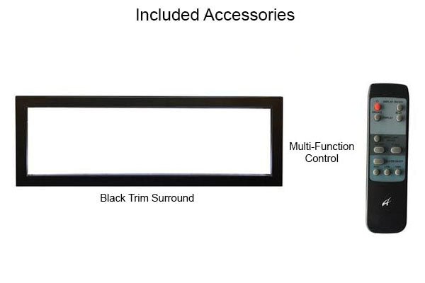 Amantii Symmetry 50'' Extra Tall & Deep Recessed Linear Indoor/Outdoor Electric Fireplace - by Amantii | Buy at Agent BBQ