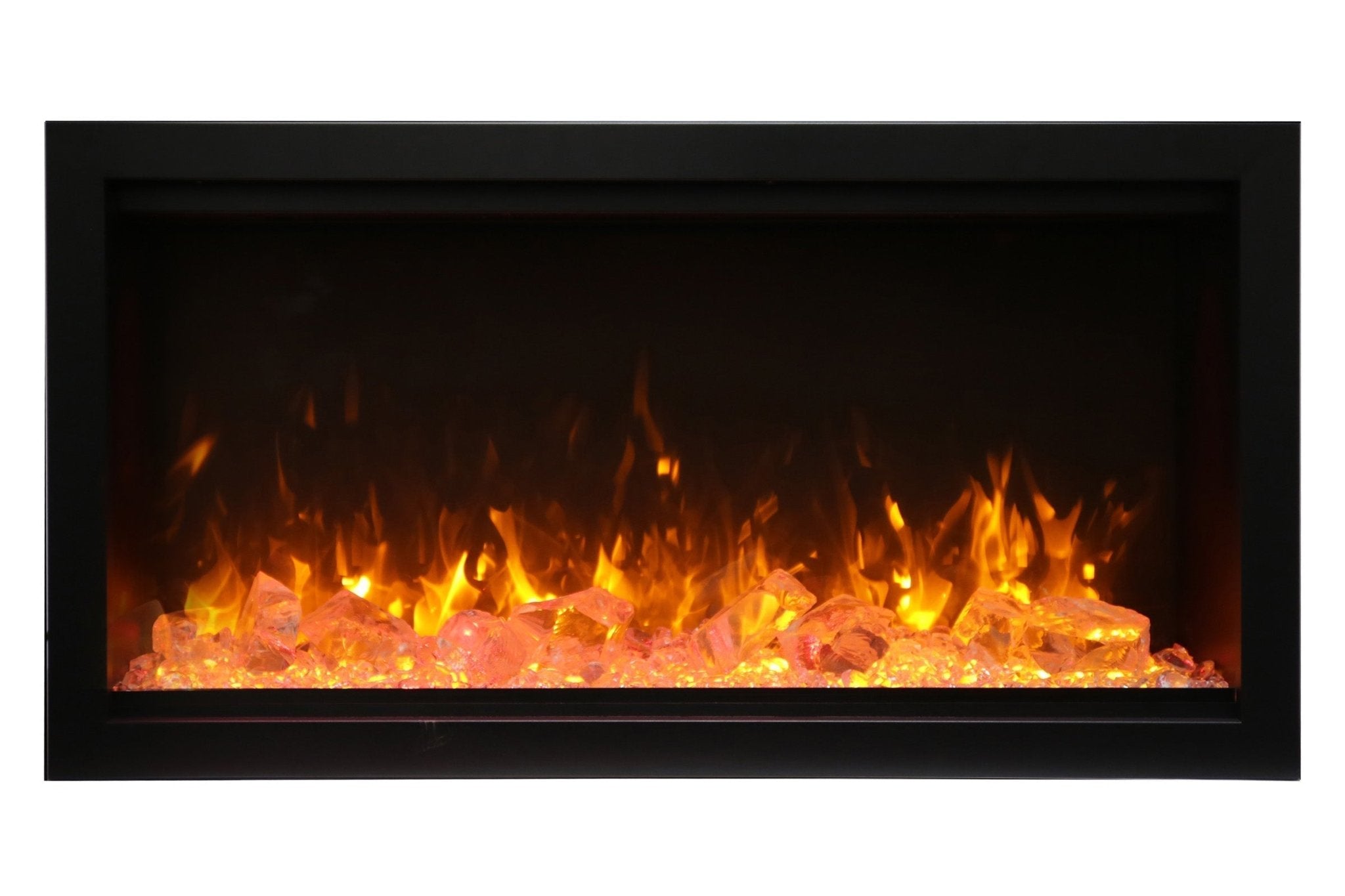 Amantii Symmetry 50'' Extra Tall & Deep Recessed Linear Indoor/Outdoor Electric Fireplace - by Amantii | Buy at Agent BBQ