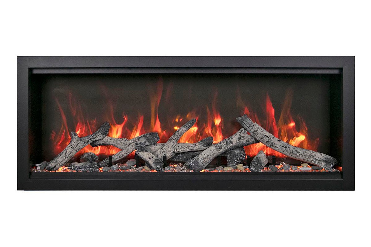 Amantii Symmetry Bespoke Extra Tall 100'' Smart Wall Mount / Recessed Electric Fireplace - by Amantii | Buy at Agent BBQ