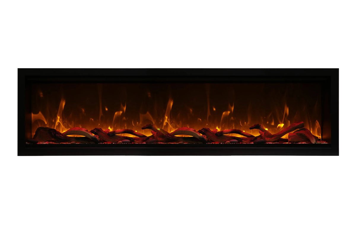 Amantii Symmetry Bespoke Extra Tall 100'' Smart Wall Mount / Recessed Electric Fireplace - by Amantii | Buy at Agent BBQ