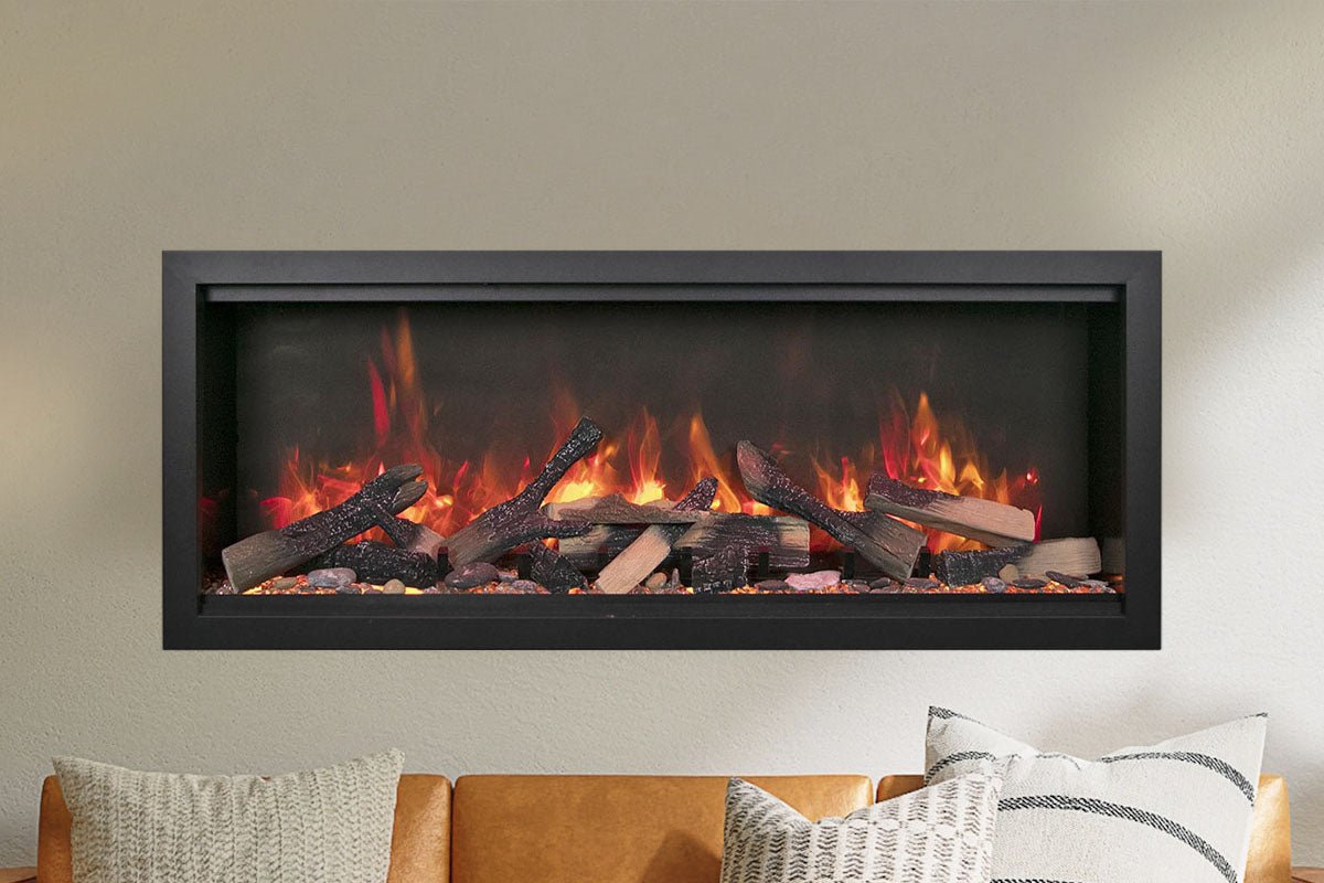 Amantii Symmetry Bespoke Extra Tall 50'' Smart Wall Mount / Recessed Electric Fireplace - by Amantii | Buy at Agent BBQ