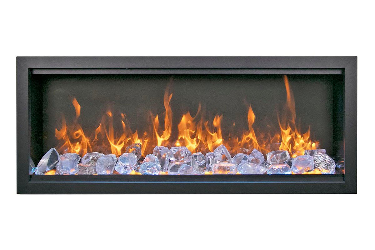 Amantii Symmetry Bespoke Extra Tall 60'' Smart Wall Mount / Recessed Electric Fireplace - by Amantii | Buy at Agent BBQ