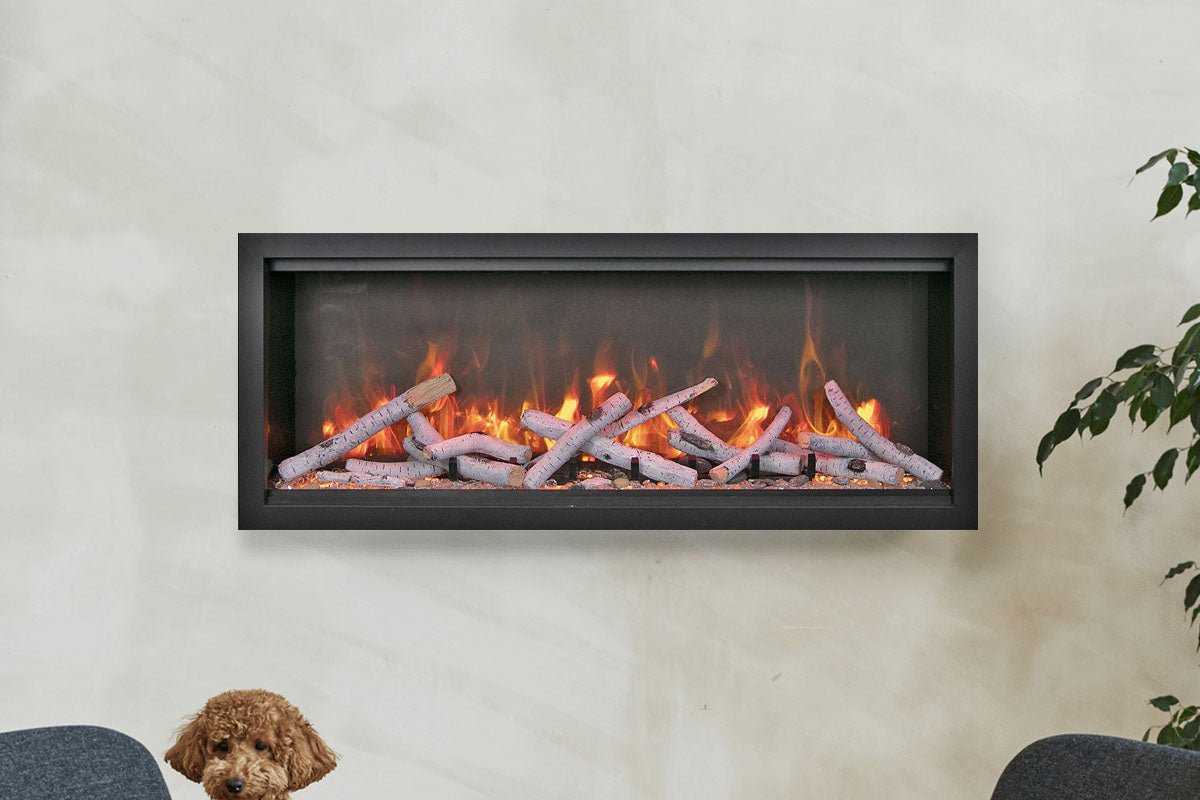 Amantii Symmetry Bespoke Extra Tall 60'' Smart Wall Mount / Recessed Electric Fireplace - by Amantii | Buy at Agent BBQ