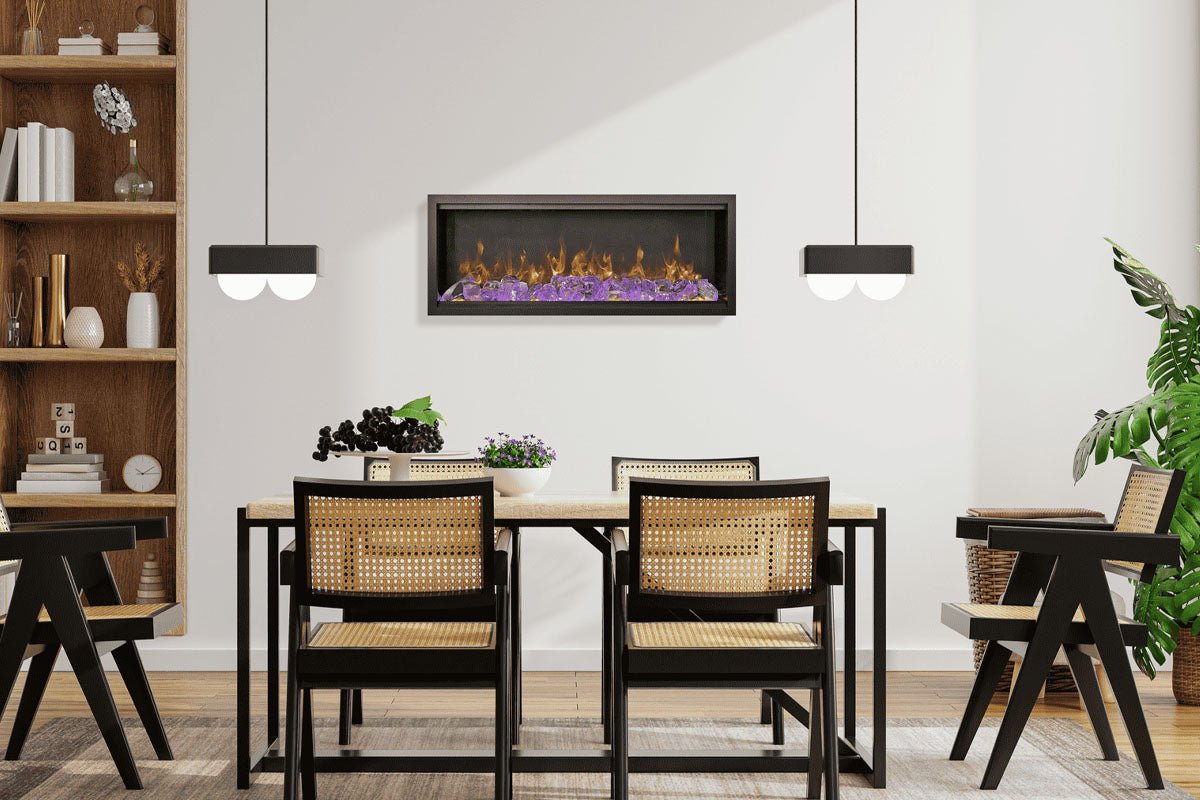Amantii Symmetry Bespoke Extra Tall 60'' Smart Wall Mount / Recessed Electric Fireplace - by Amantii | Buy at Agent BBQ