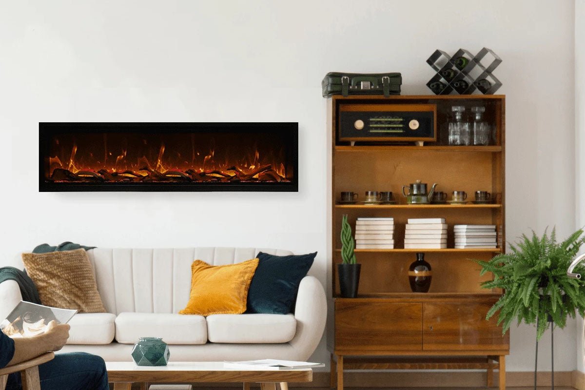 Amantii Symmetry Bespoke Extra Tall 74'' Smart Wall Mount / Recessed Electric Fireplace - by Amantii | Buy at Agent BBQ