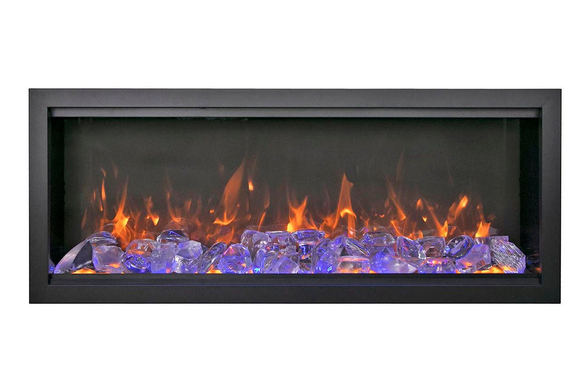 Amantii Symmetry Bespoke Extra Tall 74'' Smart Wall Mount / Recessed Electric Fireplace - by Amantii | Buy at Agent BBQ