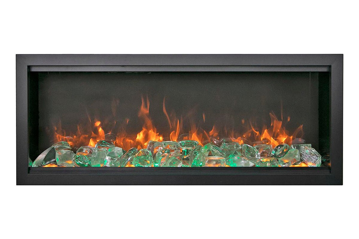 Amantii Symmetry Bespoke Extra Tall 74'' Smart Wall Mount / Recessed Electric Fireplace - by Amantii | Buy at Agent BBQ