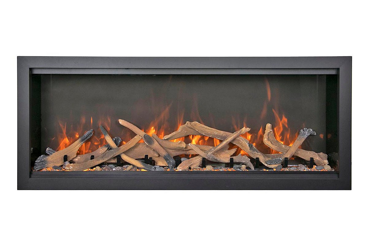 Amantii Symmetry Bespoke Extra Tall 74'' Smart Wall Mount / Recessed Electric Fireplace - by Amantii | Buy at Agent BBQ