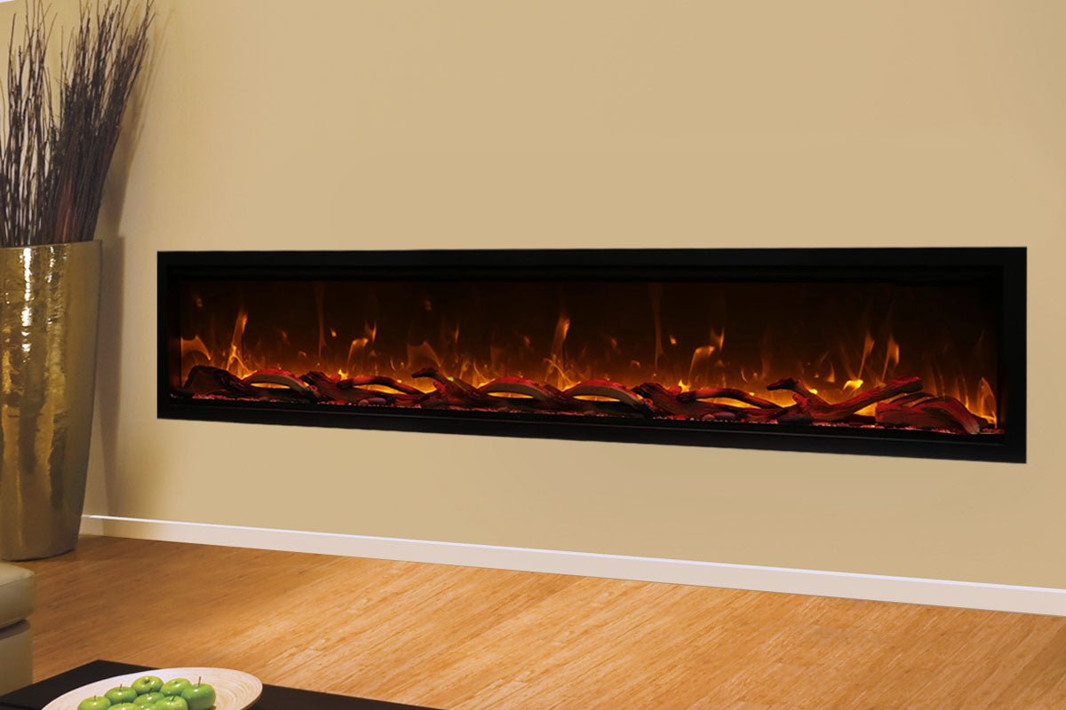 Amantii Symmetry Bespoke Extra Tall 88'' Smart Wall Mount / Recessed Electric Fireplace - by Amantii | Buy at Agent BBQ