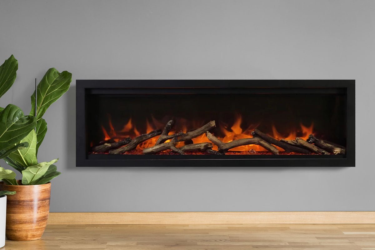 Amantii Symmetry Lumina 50'' Wall Mount / Recessed Smart Indoor/Outdoor Electric Fireplace - by Amantii | Buy at Agent BBQ