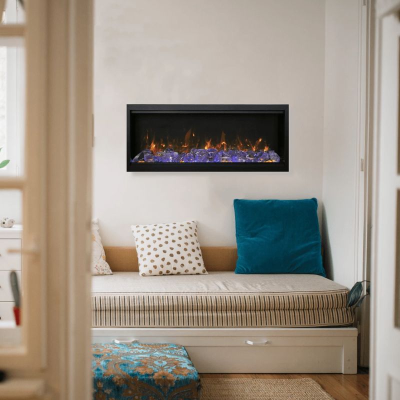 Amantii Symmetry Xtra Tall 100" Built - In Linear Electric Fireplace | SYM - 100 - XT - by Amantii | Buy at Agent BBQ