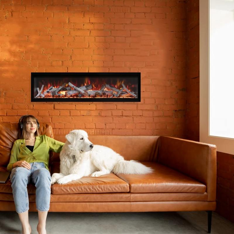 Amantii Symmetry Xtra Tall 100" Built - In Linear Electric Fireplace | SYM - 100 - XT - by Amantii | Buy at Agent BBQ