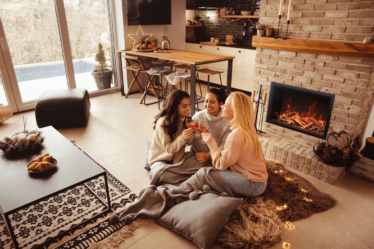 Amantii Traditional Bespoke 33 - Inch Built - In Indoor/Outdoor Smart Electric Firebox Insert - by Amantii | Buy at Agent BBQ
