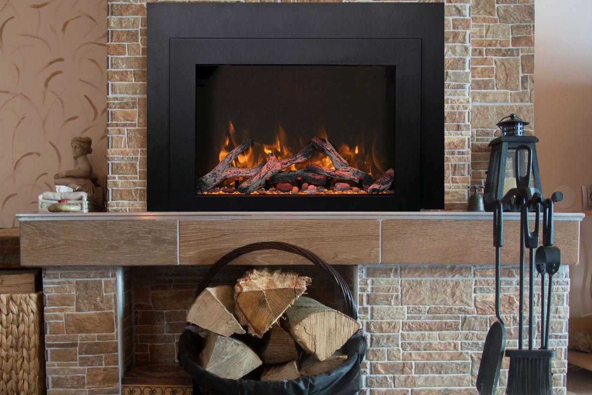 Amantii Traditional Bespoke 33 - Inch Built - In Indoor/Outdoor Smart Electric Firebox Insert - by Amantii | Buy at Agent BBQ