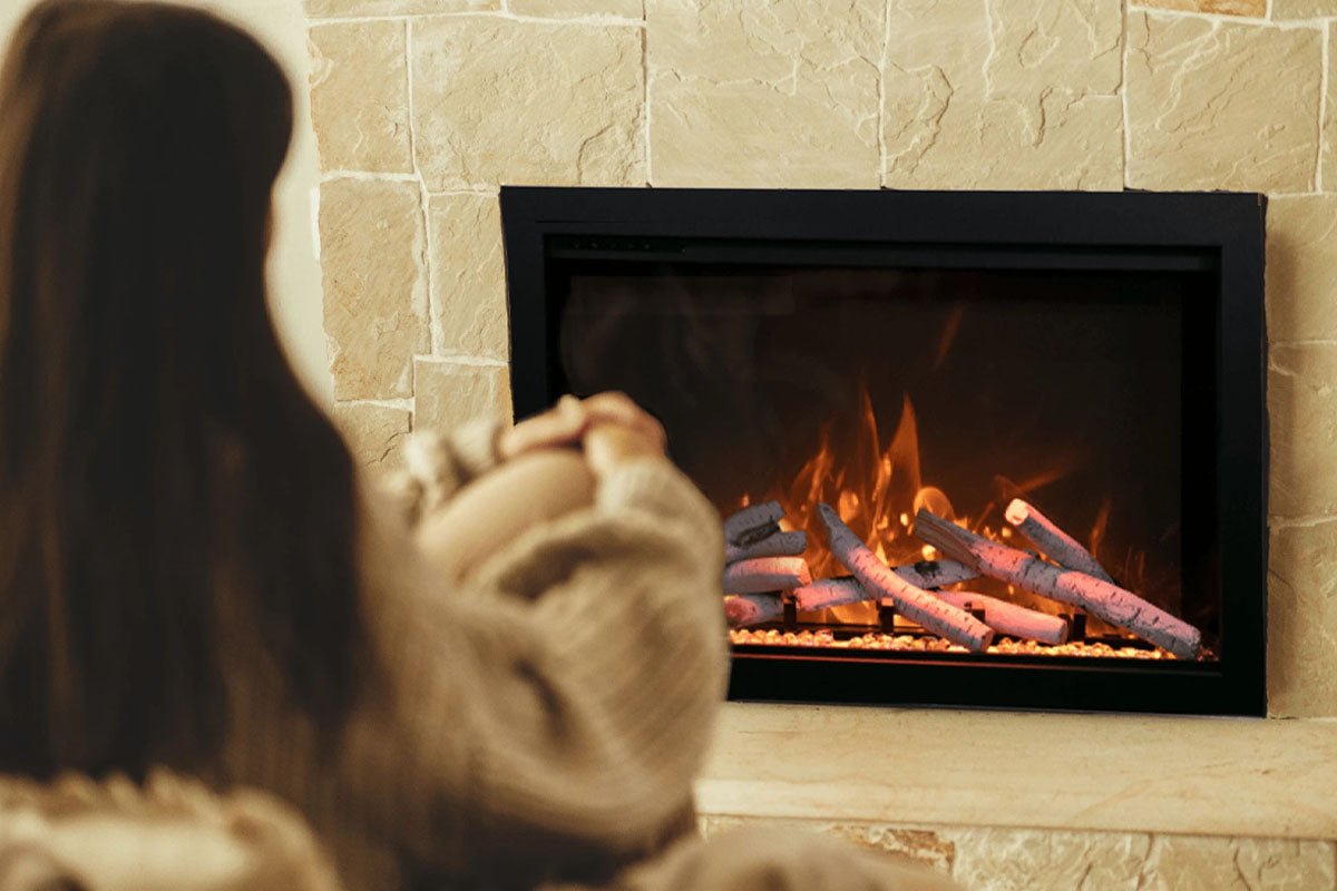 Amantii Traditional Bespoke 38 - Inch Built - In Indoor/Outdoor Smart Electric Firebox Insert - by Amantii | Buy at Agent BBQ