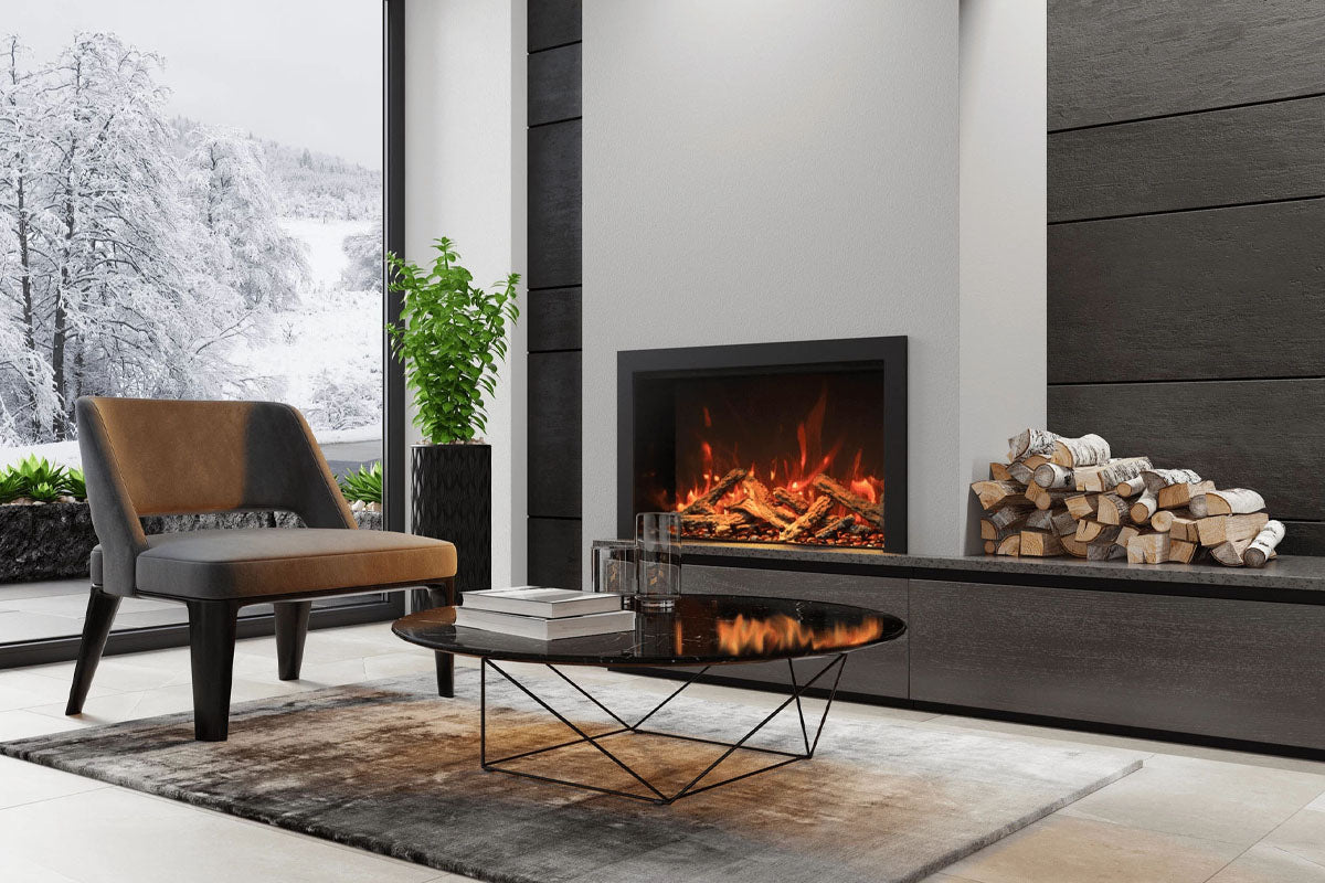 Amantii Traditional Bespoke 48 - Inch Built - In Indoor/Outdoor Smart Electric Firebox Insert - by Amantii | Buy at Agent BBQ