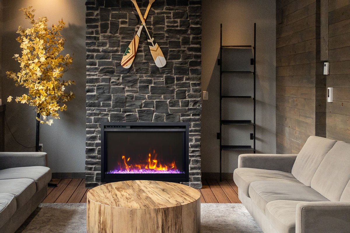 Amantii Traditional Extra Slim 26 - Inch Smart Built - In Electric Firebox Insert - by Amantii | Buy at Agent BBQ