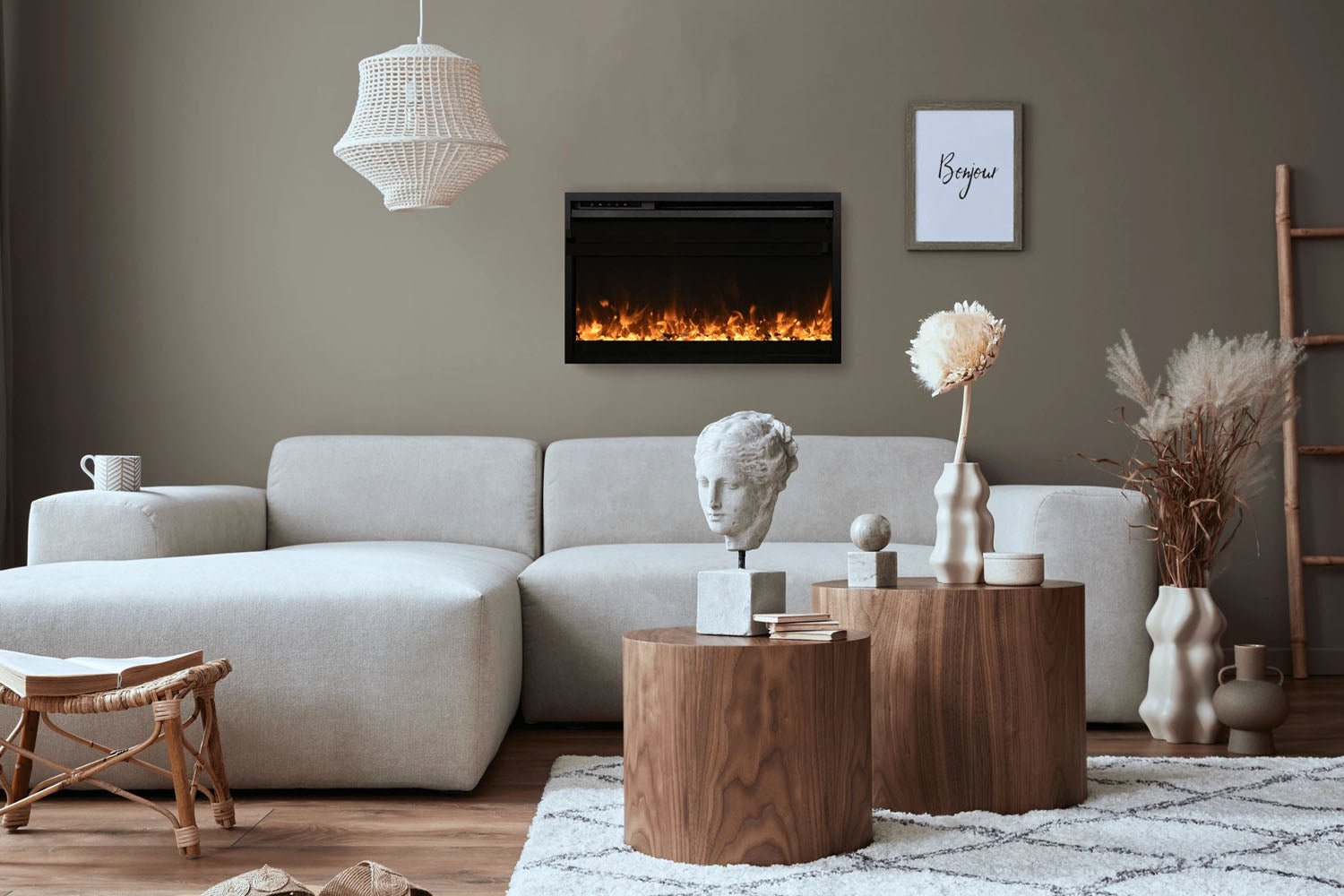 Amantii Traditional Extra Slim 30 - Inch Smart Built - In Electric Firebox Insert - by Amantii | Buy at Agent BBQ