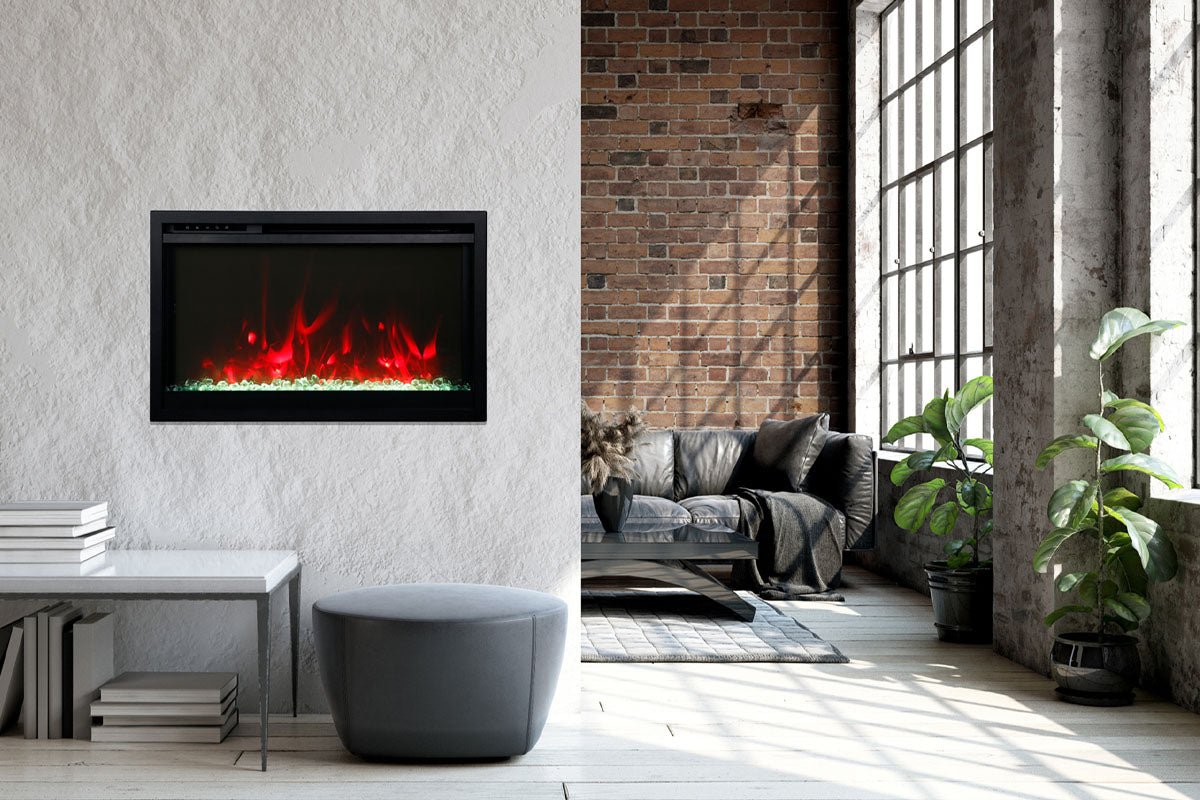 Amantii Traditional Extra Slim 30 - Inch Smart Built - In Electric Firebox Insert - by Amantii | Buy at Agent BBQ
