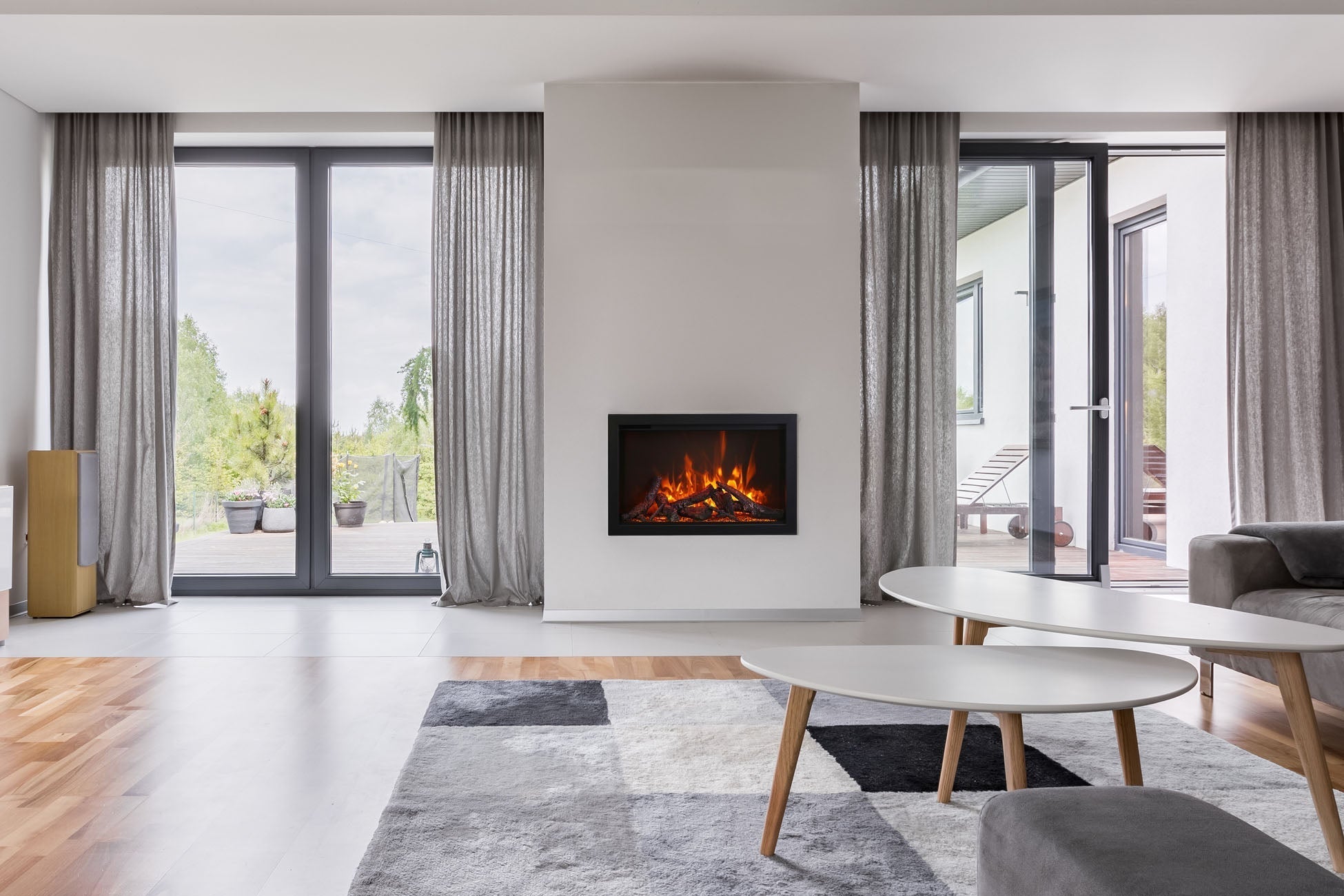 Amantii Traditional Series 38 - Inch Built - In Indoor/Outdoor Electric Firebox Insert - by Amantii | Buy at Agent BBQ