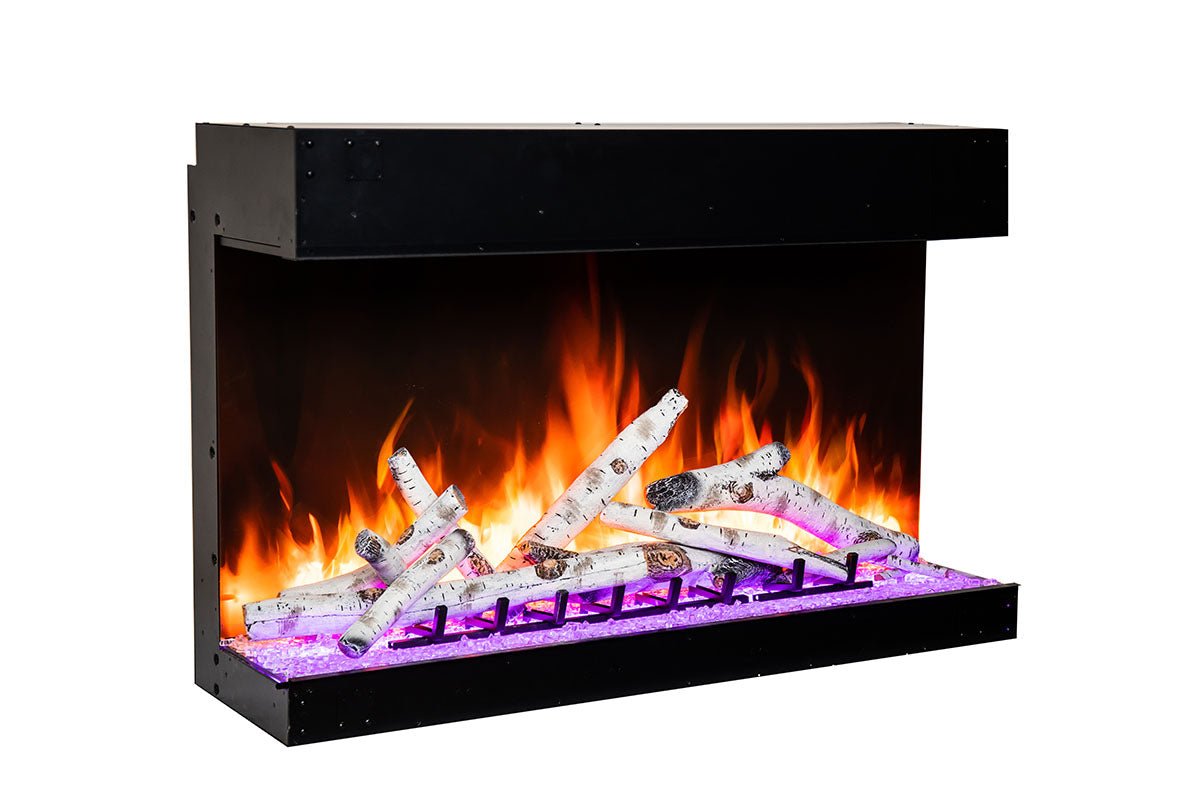 Amantii Tru View Bespoke 45 - inch 3 - Sided Built In Indoor/Outdoor Electric Fireplace - by Amantii | Buy at Agent BBQ