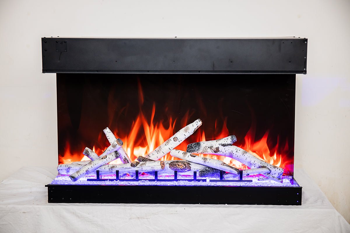 Amantii Tru View Bespoke 45 - inch 3 - Sided Built In Indoor/Outdoor Electric Fireplace - by Amantii | Buy at Agent BBQ