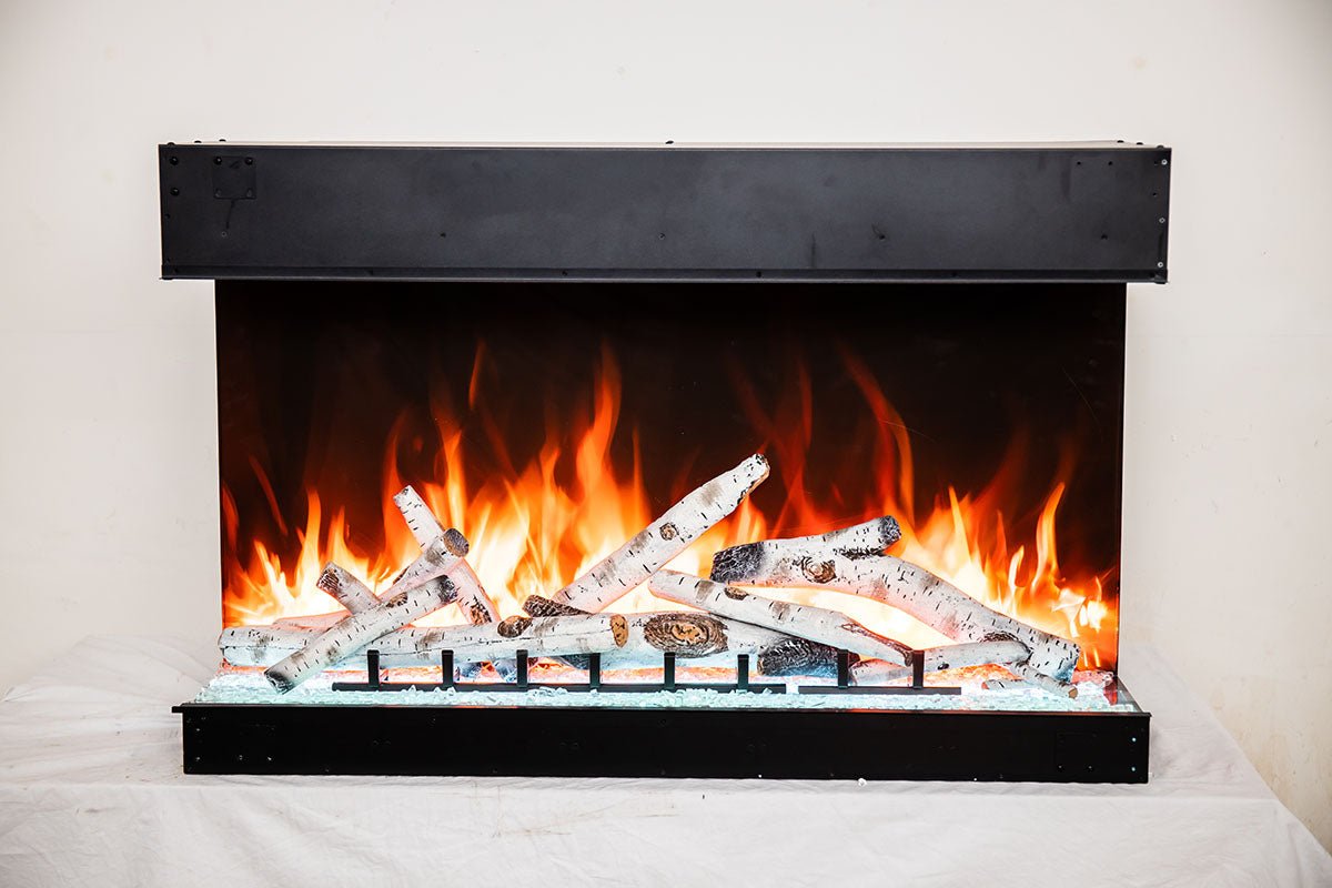 Amantii Tru View Bespoke 45 - inch 3 - Sided Built In Indoor/Outdoor Electric Fireplace - by Amantii | Buy at Agent BBQ